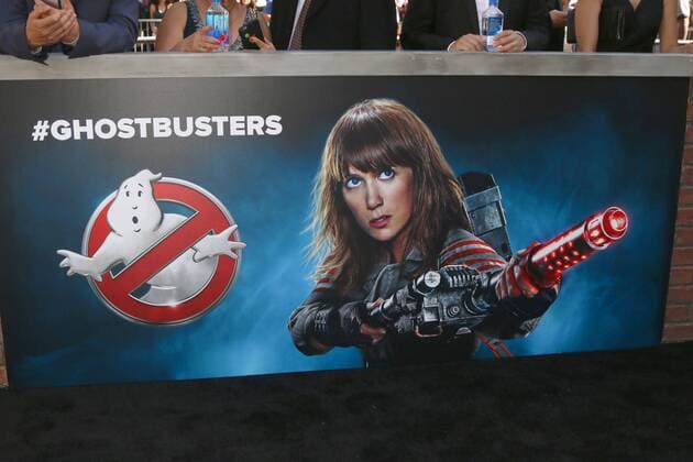 LOS ANGELES - JUL 9: Kristen Wiig Ghostbusters Poster at the Ghostbusters Premiere at the TCL Chinese Theater IMAX on July 9, 2016 in Los Angeles, CA  KathyxHutchins