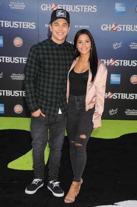July 9, 2016 - Los Angeles, California, United States - July 9th 2016 - Los Angeles California USA - Actor AUSTIN MAHONE, KATYA HENRY at the Sony Pictures Premiere Ghostbusters held at the TCL Theater Hollywood. Los Angeles United States - ZUMAf05_
