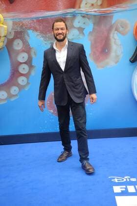 American TV personality Ellen Degeneres and actor Dominic West attending the UK Gala Screening of Finding Dory , at London s Odeon Leicester Square. July 10th 2016  TSTx162217