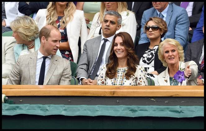 . 10 07 2016. London, United Kingdom. Wimbledon Tennis Championships 2016-Day Thirteen. The Duke and Duchess of Cambridge join members of the Royal Box watch The Men s Final on Centre Court, Andy Murray v Milos Raonic in the Wimbledon Tennis Championships 2016,  xAndrewxParsonsx xi-Imagesx IIM-13130-0024