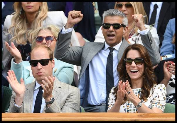 . 10 07 2016. London, United Kingdom. Wimbledon Tennis Championships 2016-Day Thirteen. The Duke and Duchess of Cambridge and the London Mayor Sadiq Khan join members of the Royal Box watch The Men s Final on Centre Court, Andy Murray v Milos Raonic in the Wimbledon Tennis Championships 2016,  xAndrewxParsonsx xi-Imagesx IIM-13130-0077