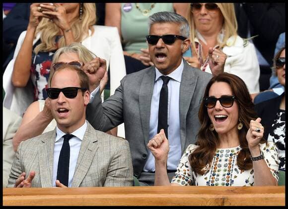 . 10 07 2016. London, United Kingdom. Wimbledon Tennis Championships 2016-Day Thirteen. The Duke and Duchess and Duchess of Cambridge the moment Andy Murray Wins The Men s Final on Centre Court, v Milos Raonic in the Wimbledon Tennis Championships 2016,  xAndrewxParsonsx xi-Imagesx IIM-13130-0105