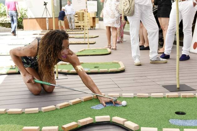 Annabelle Mandeng beim 2. i31 Berlin Minigolf-Cup 2016 im Boutique Hotel i31. Berlin, 10.07.2016 Foto:xFredericx xFuturexImage