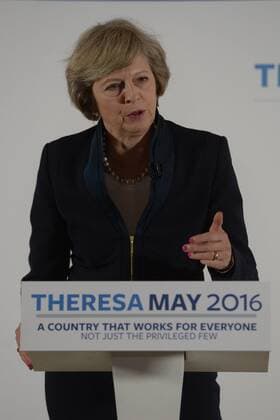 . 11 07 2016. London, United Kingdom. Conservative leadership candidate Theresa May speaks at the IET in Birmingham, UK, to launch her campaign to become Prime Minister.  xBenxStevensx xi-Imagesx IIM-13137-0007