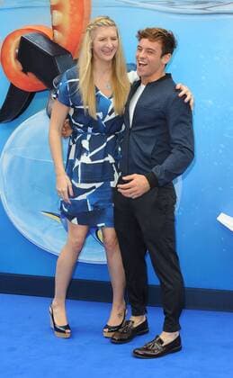 Rebecca Adlington and Tom Daley attend the UK Gala Screening of Finding Dory at Odeon Leicester Square in London. July 10th 2016  PTYx162212