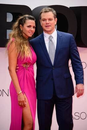 . 11 07 2016. London, United Kingdom. Luciana Barroso and Matt Damon attend the European Premiere of Jason Bourne.  xChrisxJosephx xi-Imagesx IIM-13140-0027