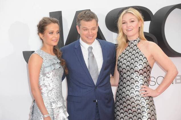July 11, 2016 - England, United Kingdom - Alicia Vikander, Matt Damon and Julia Stiles attend the European Premiere of Jason Bourne at Odeon Leciester Square. United Kingdom - ZUMAs147