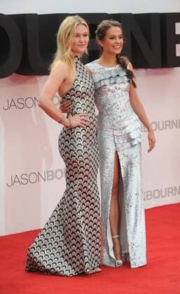 July 11, 2016 - England, United Kingdom - Alicia Vikander and Julia Stiles attend the European Premiere of Jason Bourne at Odeon Leciester Square. United Kingdom - ZUMAs147