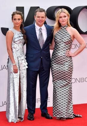 . 11 07 2016. London, United Kingdom. Jason Bourne UK film premiere. Alicia Vikander, Matt Damon, Julia Stiles attend premiere for fifth instalment in the Bourne franchise, at Odeon Leicester Square, London.  xNilsxJorgensenx xi-Imagesx IIM-13145-0022