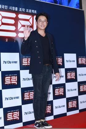 Ye won Kang,Tae-hoon Kim,Jeong-jin Lee and Jang-yoon Jeong attend the vip premiere of Trick in Seoul, Korea on 11th July, 2016.(China and Korea Rights Out)  2016071201203