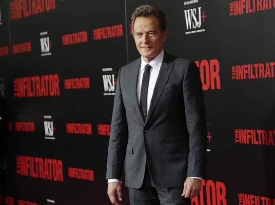 Bryan Cranston arrives on the red carpet at The Infiltrator New York premiere at AMC Loews Lincoln Square Theater on July 11, 2016 in New York City.  NYP20160711160 JOHNxANGELILLO