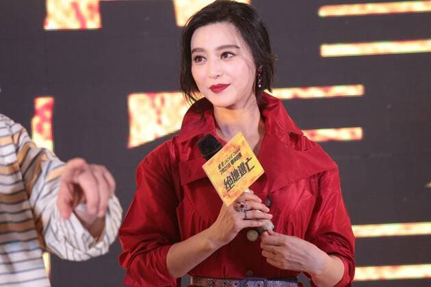 GUANGZHOU, CHINA - JULY 11: Actress Fan Bingbing attends the press conference of director Renny Harlin s film Skiptrace on July 11, 2016 in Guangzhou, China.  CFP488105846
