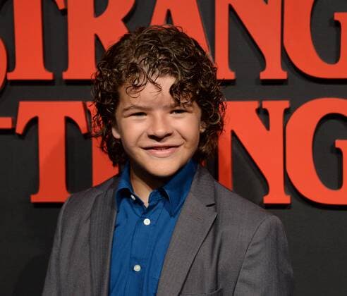 Cast member Gaten Matarazzo attends Netflix s supernatural mystery thriller Stranger Things at Mack Sennett Studios in Los Angeles on July 11, 2016. Storyline: A strange town where everyone knows everyone Is subject to a peculiar incident. The town then undergoes a state of panic, before the government becomes involved.  LAP2016071129 JIMxRUYMEN