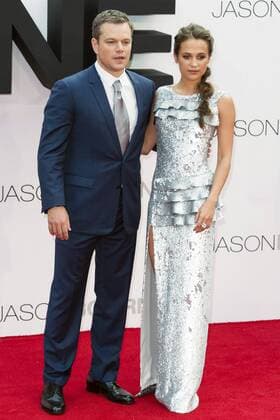 Matt Damon and Alicia Vikander attend the European premiere of Jason Bourne at Odeon Leicester Square on July 11, 2016 in London, England. Foto:xJ.xSpicerx xFuturexImage