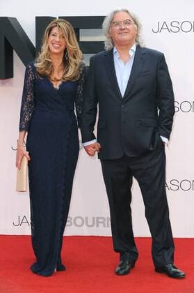 English director Paul Greengrass and his wife, Joanna Greengrass attending the European Premiere of Jason Bourne at Odeon Leicester Square, in London. July 11th 2016  PTYx162234