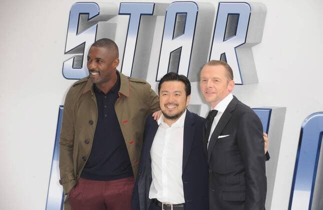 July 12, 2016 - England, United Kingdom - Idris Alba, Justin Lin and Simon Pegg attend the UK Premiere of Star Trek Beyond at Empire Leciester Square. United Kingdom - ZUMAs147