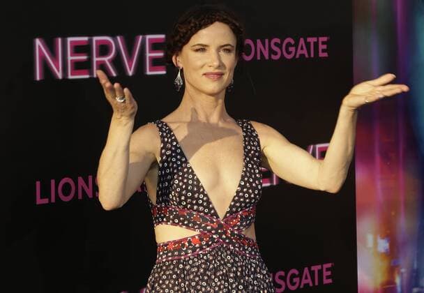 Juliette Lewis arrives on the red carpet at the Nerve New York premiere at SVA Theater on July 12, 2016 in New York City.  NYP20160712134 JOHNxANGELILLO