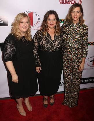 July 12, 2016 - New York, New York, U.S. - Actress SARAH BAKER, actress, award winner MELISSA MCCARTNEY and actress KRISTEN WIIG attend the 2016 Gilda Radner Award For Innovation In Comedy held Carolines On Broadway. New York U.S. - ZUMAk03_
