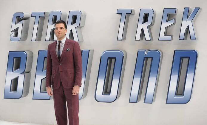 UK Premiere of Star Trek Beyond London, UK. Zachary Quinto at the UK Premiere of Star Trek Beyond at the Odeon, Leicester Square, London on 12th July 2016. LMK200-60365-130716 