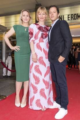Hadewych Minis, Sandra Hüller und Trystan Pütter bei der Berlin Premiere des Kinofilms Toni Erdmann im Kino International. Berlin, 13.07.2016 Foto:xK.xWernerx xFuturexImage