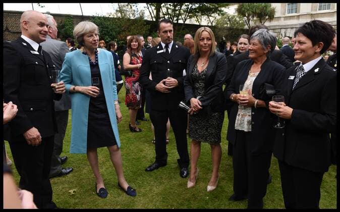 . 14 07 2016. London, United Kingdom. Prime Minister- Police Bravery Awards. The Prime Minister Theresa May host a reception for the Police Bravery Award in the Garden of No10 Downing Street.  xAndrewxParsonsx xi-Imagesx IIM-13174-0003