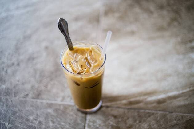 July 13, 2016 - Florida, U.S. - A vietnamese iced coffee, a mix of espresso and condensed milk, at Thin An Kitchen and Tofu on Wednesday, July 13, 2016 off Waters avenue in Tampa. .ZACK WITTMAN Times. U.S. - ZUMAs70_