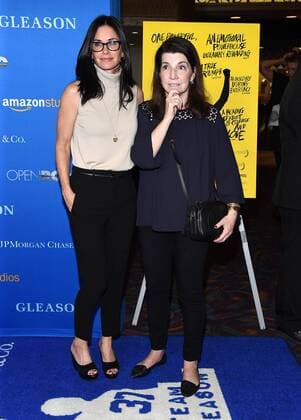 July 14, 2016 - Los Angeles, California, U.S. - Courteney Cox & Nanci Ryder arrives for the premiere of the film Gleason at Regal Cinemas LA Live. Los Angeles U.S. - ZUMAo05_