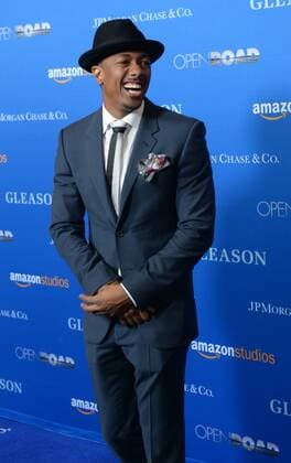 TV personality Nck Cannon attends the motion picture documentary Gleason at Regal L.A. Live in Los Angeles on July 14, 2016. Storyline: At the age of 34, Steve Gleason was diagnosed with ALS. Doctors gave the former NFL defensive back and New Orleans hero two to five years to live. So that is what Steve chose to do - LIVE: with purpose, for his newborn son, for his wife, and to help others with his disease.  LAP2016071411 JIMxRUYMEN