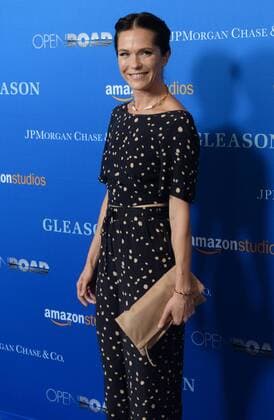 Actress Katie Aselton attends the motion picture documentary Gleason at Regal L.A. Live in Los Angeles on July 14, 2016. Storyline: At the age of 34, Steve Gleason was diagnosed with ALS. Doctors gave the former NFL defensive back and New Orleans hero two to five years to live. So that is what Steve chose to do - LIVE: with purpose, for his newborn son, for his wife, and to help others with his disease.  LAP2016071414 JIMxRUYMEN