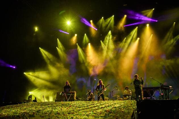 Bilder des Tages Australian Group Tame Impala performs during the music festival Colours of Ostrava in the lower part of Vitkovice industrial area in Ostrava, Czech Republic, July 14, 2016. (CTKxPhoto AdolfxHorsinka) CTKPhotoP201607141007801  AHO 35