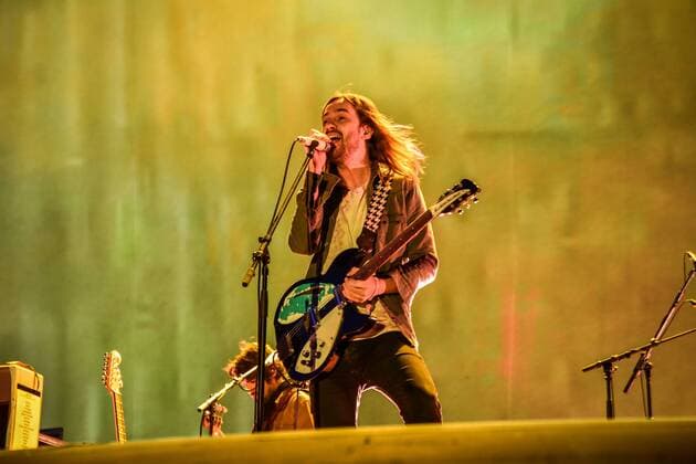 Singer Kevin Parker of Australian Group Tame Impala performs during the music festival Colours of Ostrava in the lower part of Vitkovice industrial area in Ostrava, Czech Republic, July 14, 2016. (CTKxPhoto AdolfxHorsinka) CTKPhotoP201607141011001  AHO 31