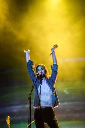 Singer Kevin Parker of Australian Group Tame Impala performs during the music festival Colours of Ostrava in the lower part of Vitkovice industrial area in Ostrava, Czech Republic, July 14, 2016. (CTKxPhoto AdolfxHorsinka) CTKPhotoP201607141011601  AHO 33
