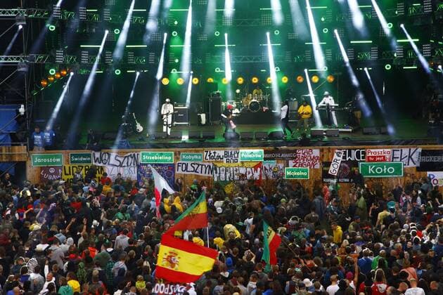 Musikfestival Haltestelle Woodstock in Kostrzyn 22nd Woodstock festival in Kostrzyn, Poland 22nd Woodstock festival on July 14, 2016 in Kostrzyn nad Odra, Poland. EN_01218471_0004 