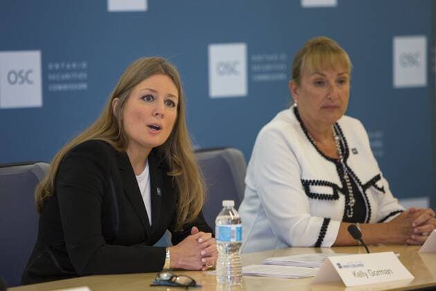 July 14, 2016 - Canada - TORONTO, ON- JULY 14 - With two women at the helm, the new Office of the Whistleblower at the Ontario Securities Commission officially opened to receive tips Thursday on everything from insider trading to misconduct. . at the OSC headquarters. July 14, 2016. Canada  - ZUMAt14_