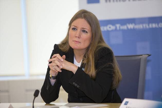 July 14, 2016 - Canada - TORONTO, ON- JULY 14 - Kelly Gorman, appointed Chief of the Office of the Whistleblower, answers questions regarding the new Office of the Whistleblower at the Ontario Securities Commission, which officially opened to receive tips Thursday on everything from insider trading to misconduct at the OSC headquarters. July 14, 2016. Canada  - ZUMAt14_