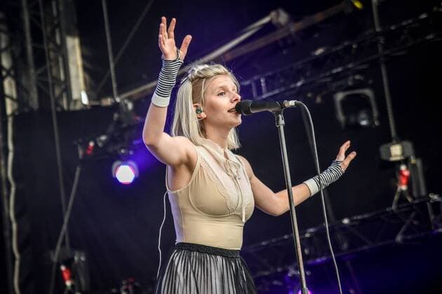 Singer Aurora from Norway performs during the second day of the music festival Colours of Ostrava in the lower part of Vitkovice industrial area in Ostrava, Czech Republic, July 15, 2016. (CTKxPhoto AdolfxHorsinka) CTKPhotoP201607151067801  AHO 21
