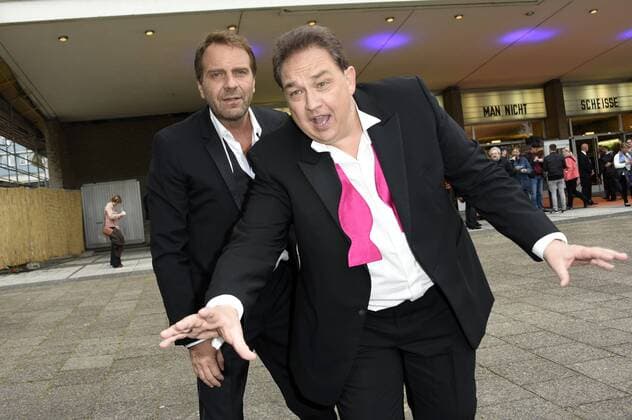 Peter Rütten und Oliver Kalkofe bei der Premiere von SchleFaZ: Musik, Musik - Da wackelt die Penne im Kino International. Berlin, 15.07.2016 Foto:xFredericx xFuturexImage