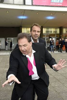 Peter Rütten und Oliver Kalkofe bei der Premiere von SchleFaZ: Musik, Musik - Da wackelt die Penne im Kino International. Berlin, 15.07.2016 Foto:xFredericx xFuturexImage