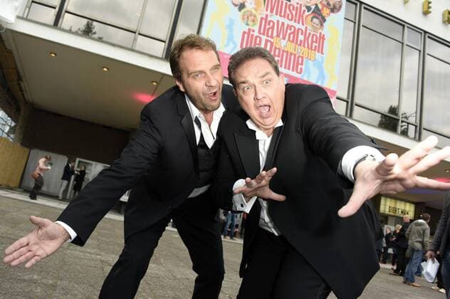 Peter Rütten und Oliver Kalkofe bei der Premiere von SchleFaZ: Musik, Musik - Da wackelt die Penne im Kino International. Berlin, 15.07.2016 Foto:xFredericx xFuturexImage