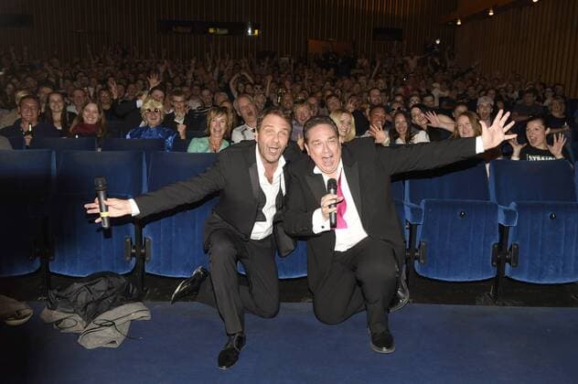 Peter Rütten und Oliver Kalkofe bei der Premiere von SchleFaZ: Musik, Musik - Da wackelt die Penne im Kino International. Berlin, 15.07.2016 Foto:xFredericx xFuturexImage