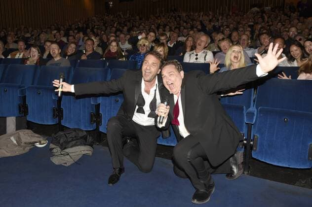 Peter Rütten und Oliver Kalkofe bei der Premiere von SchleFaZ: Musik, Musik - Da wackelt die Penne im Kino International. Berlin, 15.07.2016 Foto:xFredericx xFuturexImage
