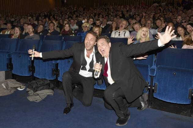 Peter Rütten und Oliver Kalkofe bei der Premiere von SchleFaZ: Musik, Musik - Da wackelt die Penne im Kino International. Berlin, 15.07.2016 Foto:xFredericx xFuturexImage