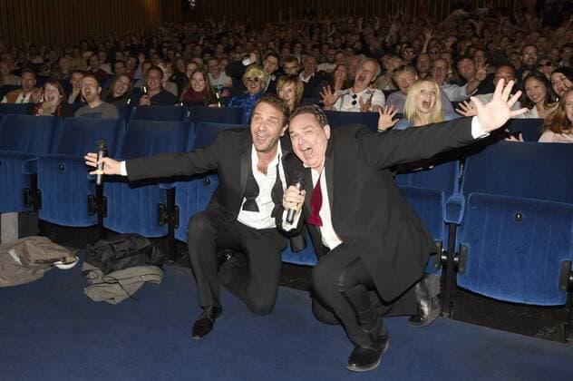 Peter Rütten und Oliver Kalkofe bei der Premiere von SchleFaZ: Musik, Musik - Da wackelt die Penne im Kino International. Berlin, 15.07.2016 Foto:xFredericx xFuturexImage