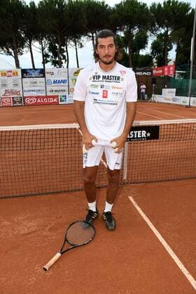 Italien: ViP Master Tennis Foto IPP Venturini, Milano Marittima 15 07 2016, Vip Master Tennis, nella foto: il partecipante all isola dei famosi Andrea Preti -Italy Photo Press World Copyright-  0
