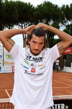 Italien: ViP Master Tennis Foto IPP Venturini, Milano Marittima 15 07 2016, Vip Master Tennis, nella foto: il partecipante all isola dei famosi Andrea Preti -Italy Photo Press World Copyright-  0