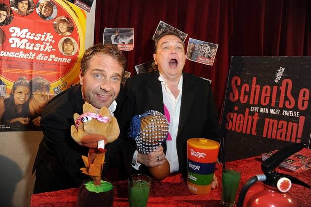Premiere Schlefaz, die Schlechtesten Filme aller Zeiten Peter Ruetter, Oliver Kalkofe Premiere Schlefaz, die Schlechtesten Filme aller Zeiten im Kino International in Berlin am 15.07.20165