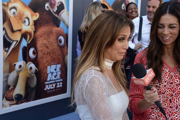Cast member Jennifer Lopez, the voice of Shira in the animated motion picture sci-fi comedy Ice Age: Collision Course premiere at the Zanuck Theater on the 20th Century Fox Studios lot in Los Angeles on July 16, 2016. Storyline: Scrat s epic pursuit of his elusive acorn catapults him outside of Earth, where he accidentally sets off a series of cosmic events that transform and threaten the planet.  LAP2016071618 JIMxRUYMEN