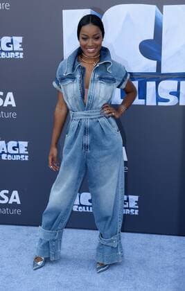 Cast member Keke Palmer, the voice of Peaches in the animated motion picture sci-fi comedy Ice Age: Collision Course premiere at the Zanuck Theater on the 20th Century Fox Studios lot in Los Angeles on July 16, 2016. Storyline: Scrat s epic pursuit of his elusive acorn catapults him outside of Earth, where he accidentally sets off a series of cosmic events that transform and threaten the planet.  LAP2016071641 JIMxRUYMEN