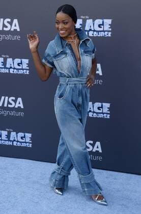Cast member Keke Palmer, the voice of Peaches in the animated motion picture sci-fi comedy Ice Age: Collision Course premiere at the Zanuck Theater on the 20th Century Fox Studios lot in Los Angeles on July 16, 2016. Storyline: Scrat s epic pursuit of his elusive acorn catapults him outside of Earth, where he accidentally sets off a series of cosmic events that transform and threaten the planet.  LAP2016071644 JIMxRUYMEN