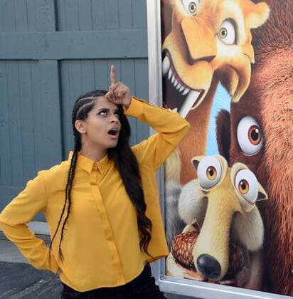 Bilder des Tages Cast member Lilly Singh, the voices of Misty and Bubbles in the animated motion picture sci-fi comedy Ice Age: Collision Course attends the premiere of the film at the Zanuck Theater on the 20th Century Fox Studios lot in Los Angeles on July 16, 2016. Storyline: Scrat s epic pursuit of his elusive acorn catapults him outside of Earth, where he accidentally sets off a series of cosmic events that transform and threaten the planet.  LAP2016071648 JIMxRUYMEN